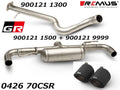 Remus 2020+ Toyota Yaris GR/4WD/TypeXPA1G Outlet Tubes - 60mm (Set of 2)