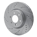 DFC 92-02 Dodge Viper Front Left Drilled & Slotted Silver Brake Rotor