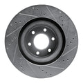 DFC 92-02 Dodge Viper Front Left Drilled & Slotted Silver Brake Rotor