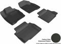 3D MAXpider 2006-2013 Chevrolet Impala/Impala Limited Kagu 1st & 2nd Row Floormats - Black