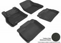 3D MAXpider 2011-2012 Nissan Leaf Kagu 1st & 2nd Row Floormats - Black