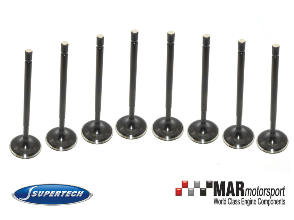 Supertech Mini Cooper 1.6L Black Nitrided Intake Valve - +1.8mm Oversize - Set of 8