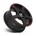 MR116 16X7 5X112/4.5 M-BLK RED-STR 40MM
