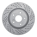 R1 19-26 Acura Rdx Front Right Drilled & Slotted Geoperformance Rotor