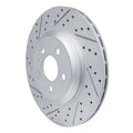 R1 17-25 Tesla Model 3 Rear Left Drilled & Slotted Geoperformance Rotor
