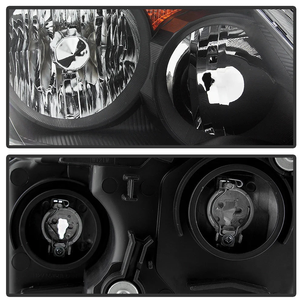 xTune 05-06 Honda CR-V Halogen OEM Headlights - Black (HD-JH-HCRV05-AM-BK)