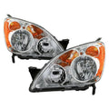 xTune 05-06 Honda CR-V Halogen OE Headlight - Chrome (HD-JH-HCRV05-AM-C)