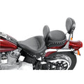 Mustang Harley Low Medallion Style Sissy Bar Pad(9 inch x 12 inch) w/Studs - Black