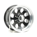 Cast Aluminum Wheels 171 BK 16x8 Machined Lip Black 6 On 139.7 Bolt Pattern -5 Offset ION Wheels