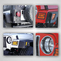 Euro Guard Kit, Black, Stainless Steel, 8 Piece; 97-06 Wrangler TJ