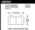 Hawk Subaru Baja/Forester/Impreza/Legacy DTC-60 Race Rear Brake Pads