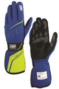 OMP TECNICA GLOVES FIA 8856-2018 BLUE / YELLOW SZ S