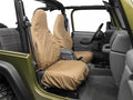 0306 WRANGLER FRONT HIGH BACK BUCKET SEATS SEAT SAVER POLYCOTTON TAN
