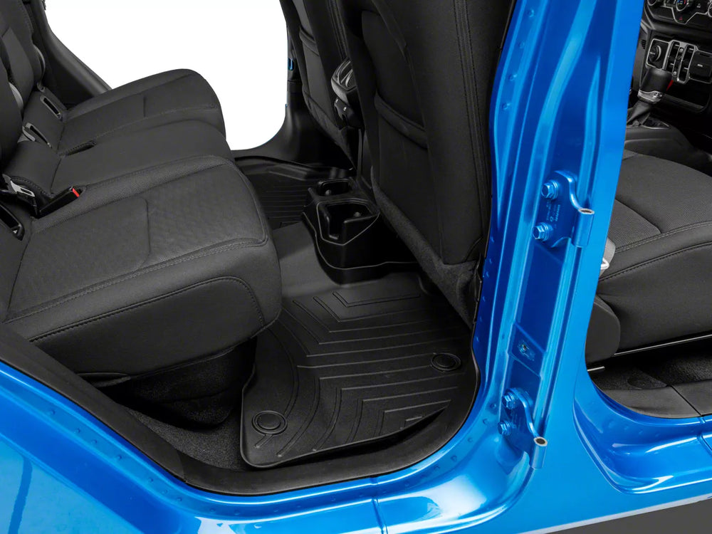 WeatherTech 2020+ Jeep Gladiator JK Front and Rear FloorLiner - Black