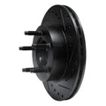R1 90-94 Ford Ranger (USA/Canada) Front Right Drilled & Slotted Black Brake Rotor