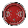 V8 RED STEELIE 3IN DUAL - FUEL/ OIL