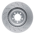 DFC 08-11 BMW 1 Series M Front Left Drilled Hi-Carbon Alloy Geomet Coated Rotor