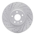 R1 13-20 Ford Fusion Front Left Drilled & Slotted Geoperformance Rotor