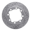 DFC 88-00 Chevrolet Suburban 1500 Front Left Drilled & Slotted Geoperformance Rotor