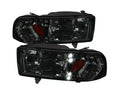 HEADLIGHT WITH LED BAR CHROME HOUSING AND SMOKED LENS AMBER REFLECTOR - USES STOCK BULBS