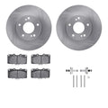 R1 Concepts E- Line Series Brake Rotor with Ceramic Brake Pads Hdw Fits Nissan 300ZX