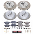 Power Stop 94-97 Honda Civic del Sol Front and Rear Semi-Coated Rotor Kit