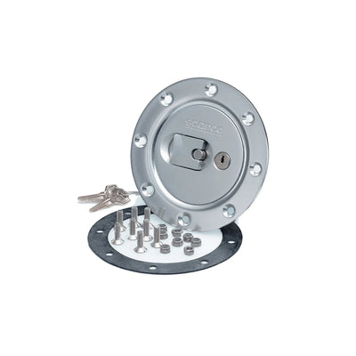 Sparco Fuel Cap Locking Brushed Alum
