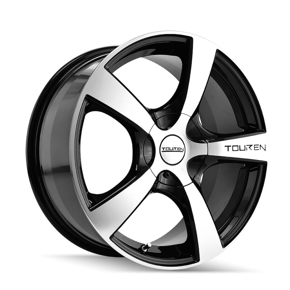 ~(27 lbs. 18X18X8)~ TR9 (3190) BLACK/MACHINED FACE/MACHINED LIP 16X7 5-112/5-120 42MM 72.62MM