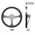 Sparco Steering Wheel L575 Monza Suede