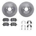 DFC 06-11 Chevrolet HHR Front Rotors with 5000 Advanced Brake Pads w/Hardware