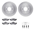 R1 00-02 Dodge Durango Front Brake Rotor Set w/Ceramic Pads and Hardware