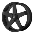 Wheel Pros KM775 CAR 17X7.5 5X112 M-BLK 21MM KM77577557721