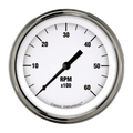 WHITE HOT 3IN TACH 6000 RPM