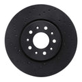 R1 16-20 Buick Envision Front Left Drilled Black Brake Rotor