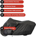 Dowco WeatherAll Plus Motorcycle Cover Black - Large