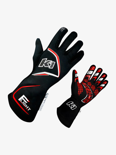 Gloves Flight Medium Black-Flo Orange