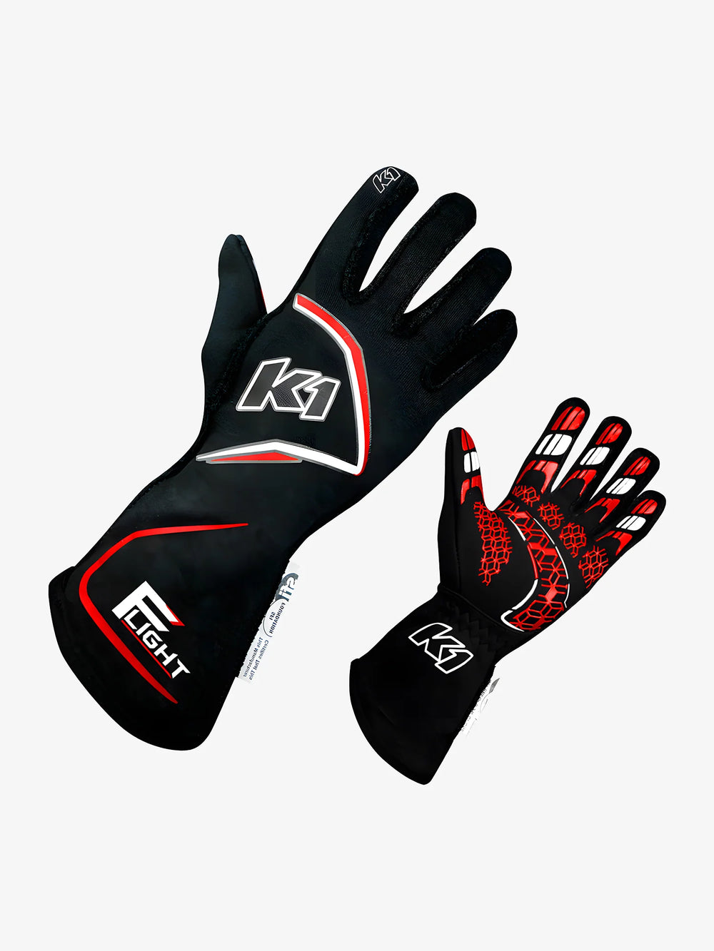 Gloves Flight Medium Black-Flo Orange