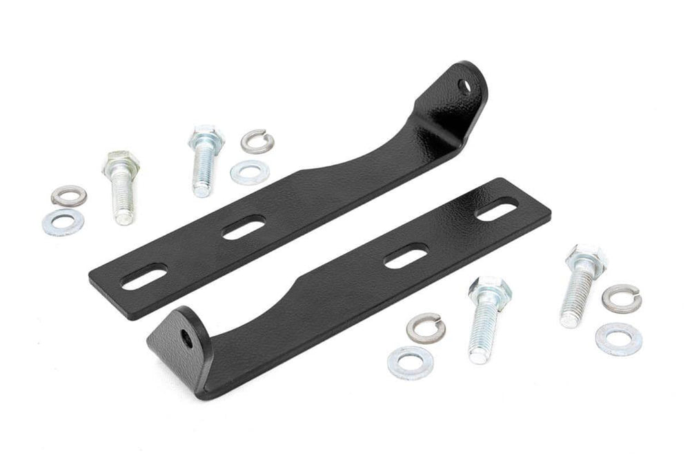 1x 70772 1x 70920BL LED Light Bumper Mount 20 Black Dual Row Jeep Grand Cherokee WK2 (11-20)