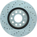 StopTech Select Sport 06-09 Audi A4 Slotted & Drilled Front Left Rotor