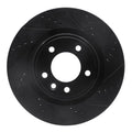R1 18-20 Land Rover Range Rover Sport Rear Right Drilled & Slotted Black Brake Rotor