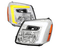 HEADLIGHT LIGHT BAR /CHROME HOUSING CLEAR LENS