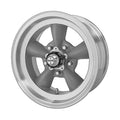 AMERICAN RACING VINTAGE VN105D 15X4.5 5X4.75 GRAY MACH-LP -15MM - VN1055461