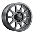 17X9 5-114.3 +01MM SATIN BLACK WITH
