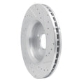 DFC 11-25 Dodge Durango Front Left Drilled & Slotted Silver Brake Rotor