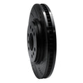 R1 06-09 Buick Terraza Front Right Drilled & Slotted Black Brake Rotor
