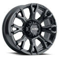 ULTRA 17X9 6X135 BP +18 O/S 5.71 BS ALL GLOSS BLACK WITH CLEARCOAT
