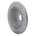 R1 03-04 Subaru Impreza Rear Right Drilled & Slotted Geoperformance Rotor