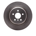R1 17-25 BMW 530I Left Rear Drilled & Slotted Black Brake Rotor
