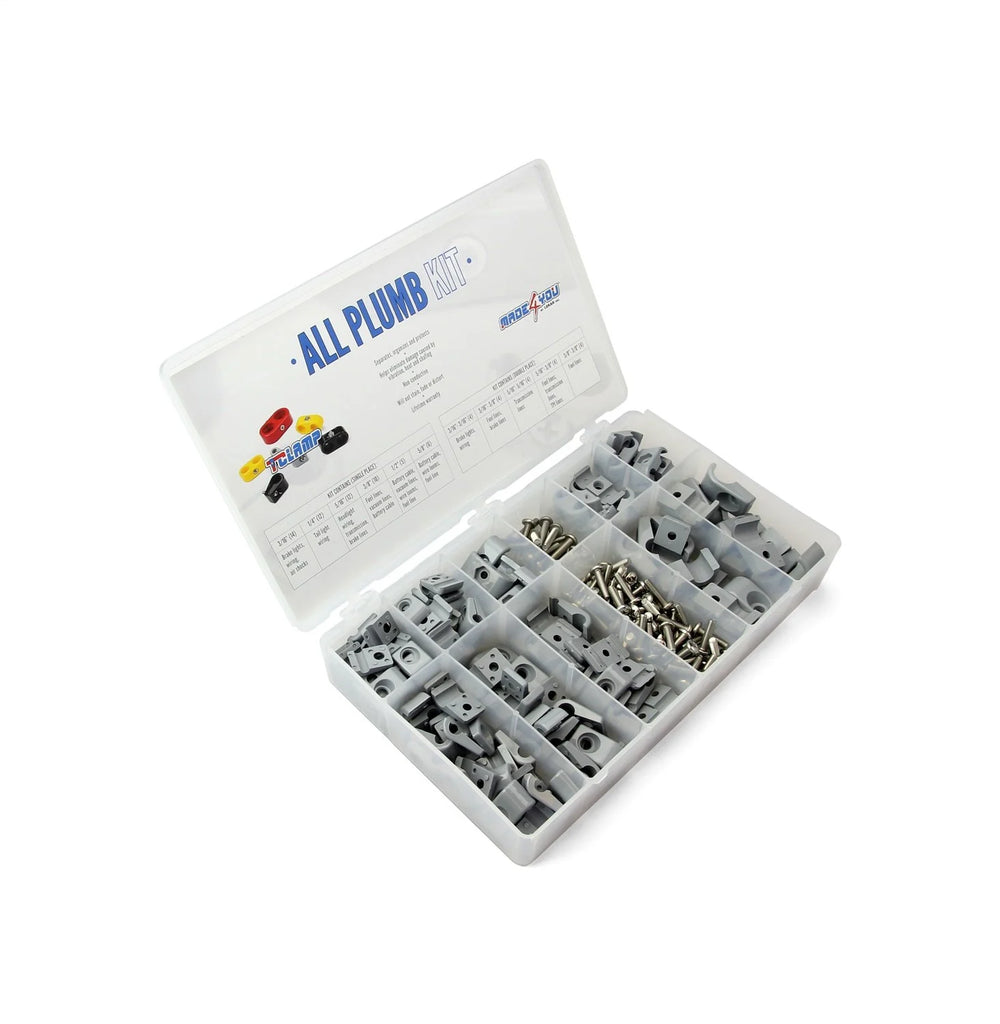 TCLAMP ALL PLUMB KIT 3/16IN to 3/8IN SINGLE and 5/16IN to 3/8IN DOUBLE CLAMPS