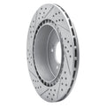 DFC 08-15 Mitsubishi Lancer Rear Right Drilled & Slotted Geoperformance Rotor